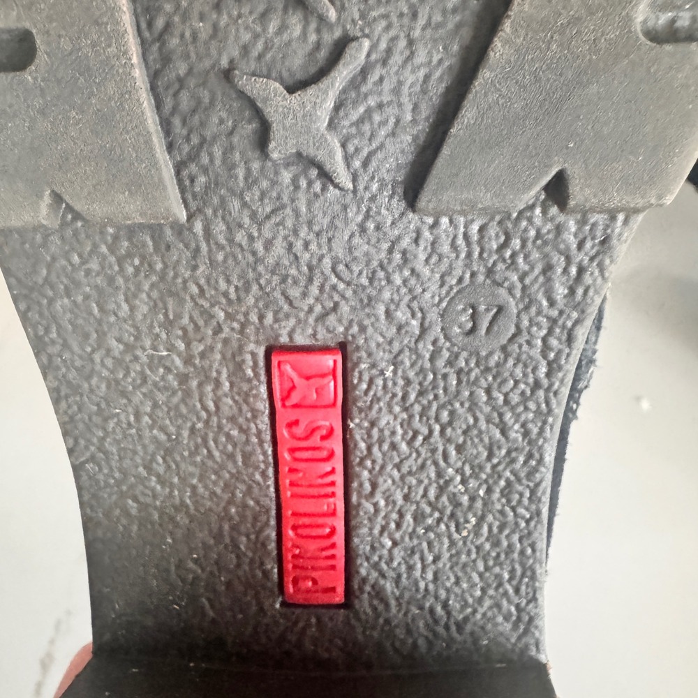 Pikolinos San Sebastian Ankle Boots Women 37 Black Leather Suede Wrap Detail - Picture 2 of 8